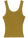 Ami Alexandre Mattiussi Ami Paris Scoop-neck Top In Vert Lichen