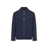 Ami Alexandre Mattiussi Heart Friend Overshirt Chest Pocket In Blue