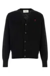 Ami Alexandre Mattiussi Ami Paris Men Ami De Coeur Cardigan In Black