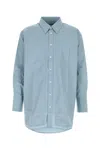 Ami Alexandre Mattiussi Poplin Button-down Shirt In Blue
