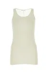 Ami Alexandre Mattiussi Ami Paris Ivory Viscose Blend Tank Top In Multi