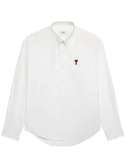 Ami Alexandre Mattiussi Ami Paris Shirts In White