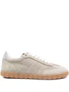 Ami Alexandre Mattiussi Suede Low-top Sneakers In Neutral
