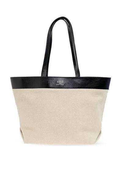 Ami Alexandre Mattiussi Ami Paris Shopping Bags In Neutrals