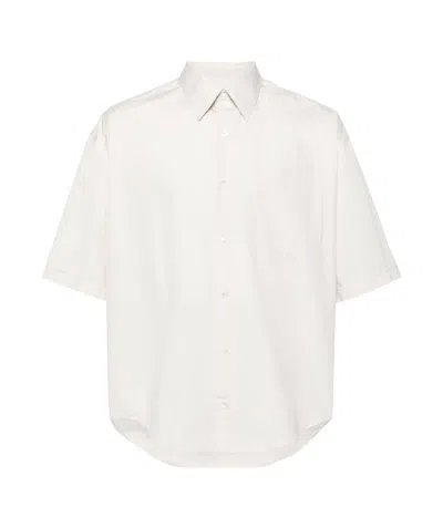 Ami Alexandre Mattiussi Ami Paris Short Sleeved Button-up Shirt In White