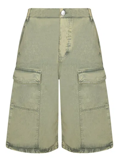 Ami Alexandre Mattiussi Beige Cargo Shorts In Sand