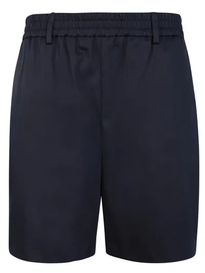 Ami Alexandre Mattiussi Cotton Bermuda Shorts In Blue
