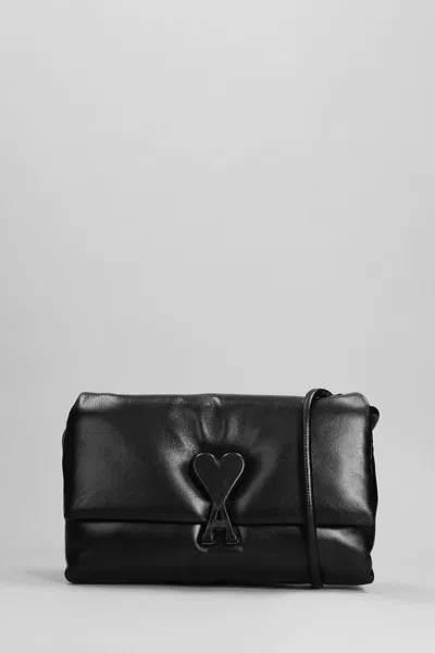 Ami Alexandre Mattiussi Ami Paris Shoulder Bag In Black