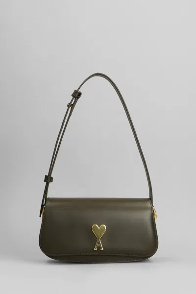 Ami Alexandre Mattiussi Ami Paris Shoulder Bag In Green