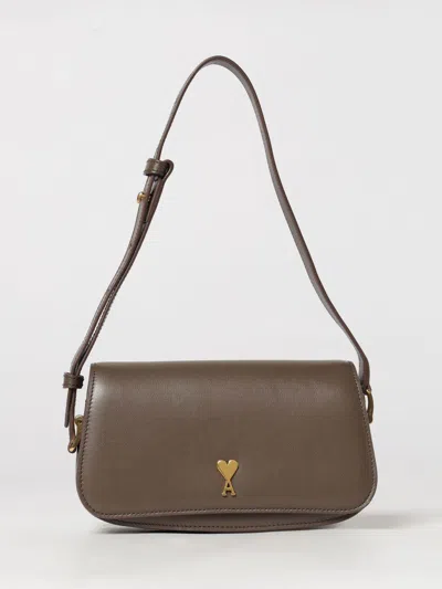 Ami Alexandre Mattiussi Ami Paris Shoulder Bag Men Color Brown