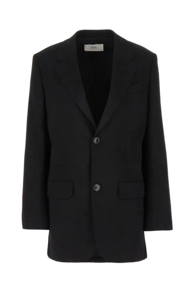 Ami Alexandre Mattiussi Ami Paris Single-breasted Tailored Blazer In Black