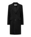 Ami Alexandre Mattiussi Ami Paris Wool Single-breasted Coat In Black