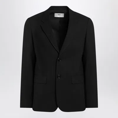 Ami Alexandre Mattiussi Single-breasted Wool Blazer In Black