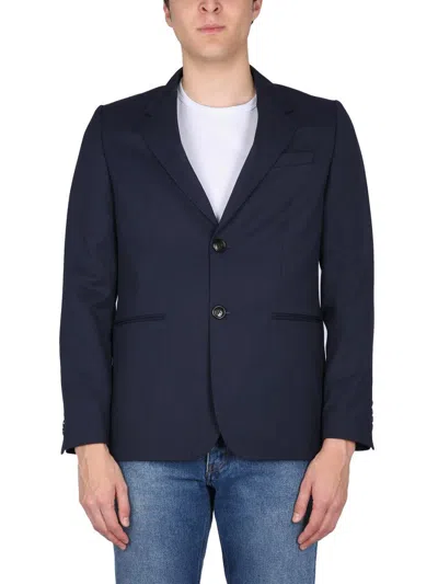 Ami Alexandre Mattiussi Ami Paris Single-breasted Jacket In Blue
