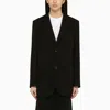 Ami Alexandre Mattiussi Ami Paris Black Single-breasted Jacket In Wool Women In Black