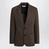 Ami Alexandre Mattiussi Ami Paris Single Breasted Olive Black Wool Jacket