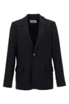 Ami Alexandre Mattiussi Ami Paris Men Single-breasted Wool Blazer In Blue