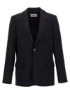 Ami Alexandre Mattiussi Ami Paris Single-breasted Wool Blazer In Blue