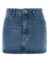 Ami Alexandre Mattiussi Mini Skirt In Blue