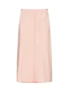 Ami Alexandre Mattiussi Midi And Knee Length Skirt Design In Pink