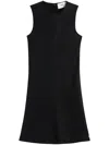 Ami Alexandre Mattiussi Black Straight Minidress In Black