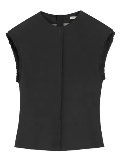 Ami Alexandre Mattiussi Ami Paris Sleeveless Top In Black