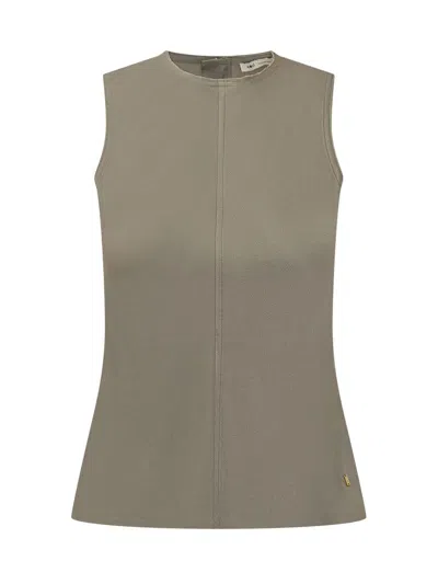 Ami Alexandre Mattiussi Ami Paris Sleeveless Top In Green
