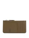 Ami Alexandre Mattiussi Ami Paris Slg Adc Zipped Card Holder Accessories In Green