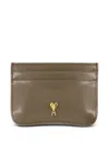 Ami Alexandre Mattiussi Ami Paris Slg Paris Paris Card Holder Accessories In Brown