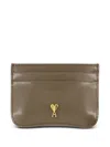 Ami Alexandre Mattiussi Ami Paris Slg Paris Paris Card Holder Accessories In Brown