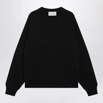 Ami Alexandre Mattiussi Ami Paris Small Embossed Sweatshirt In Black