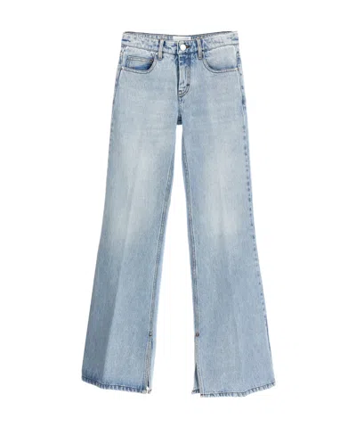 Ami Alexandre Mattiussi Ami Paris Split Detail Flared Jeans In Blue