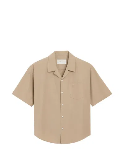 Ami Alexandre Mattiussi Ami Paris Ss Boxy Shirt In Brown