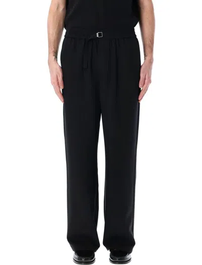 AMI ALEXANDRE MATTIUSSI AMI PARIS STRAIGHT FIT ELASTICATED TROUSERS