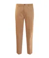 Ami Alexandre Mattiussi Beige Cotton Pants In Brown