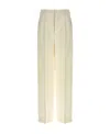 Ami Alexandre Mattiussi Pleated Trousers With Back Pockets And Belt Loops In Nude