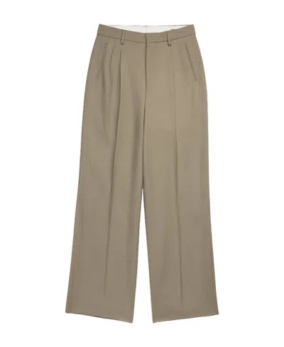 Ami Alexandre Mattiussi Ami Paris Straight-leg Tailored Trousers In Nude