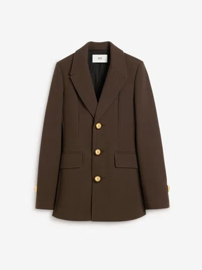 AMI ALEXANDRE MATTIUSSI AMI PARIS STRAIGHT PLAIN JACKET