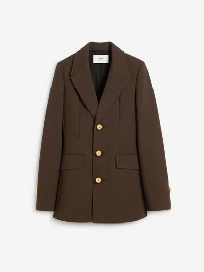 Ami Alexandre Mattiussi Ami Paris Straight Plain Jacket