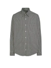 AMI ALEXANDRE MATTIUSSI AMI PARIS STRIPED BUTTON