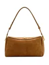 Ami Alexandre Mattiussi Ami Paris Suede Leather Shoulder Bag In Brown