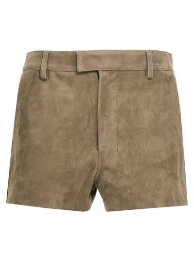 Ami Alexandre Mattiussi Ami Paris Suede Shorts