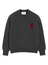 Ami Alexandre Mattiussi Ami Paris Sweater In Gray