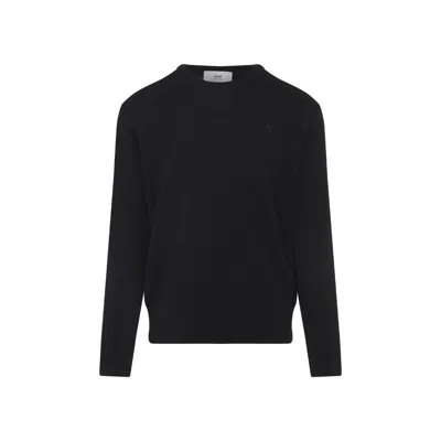 Ami Alexandre Mattiussi Ami Paris Sweater In Black