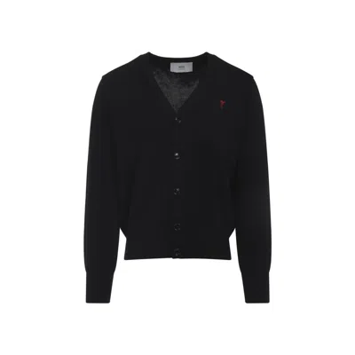 Ami Alexandre Mattiussi Ami Paris Sweater In Black