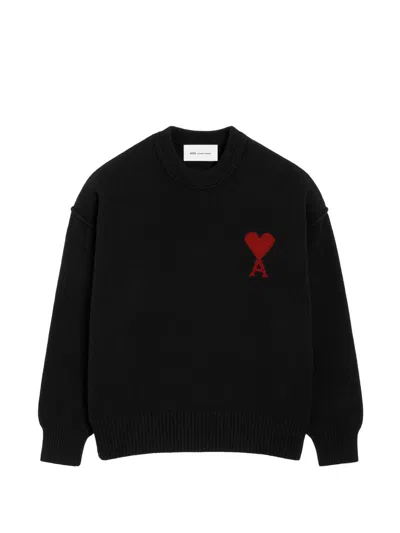 Ami Alexandre Mattiussi Ami Paris Sweater In Black