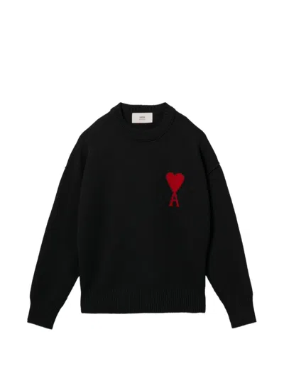Ami Alexandre Mattiussi Ami Paris Sweater In Black