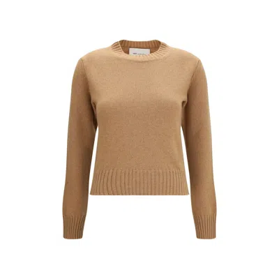 Ami Alexandre Mattiussi Ami Paris Sweater In Brown