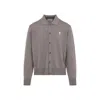 Ami Alexandre Mattiussi Collared Cardigan Dropped Shoulders In Grey