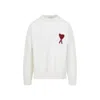 Ami Alexandre Mattiussi Ami Paris Turtleneck Sweater Ami De Coeur White Men In Animal Print